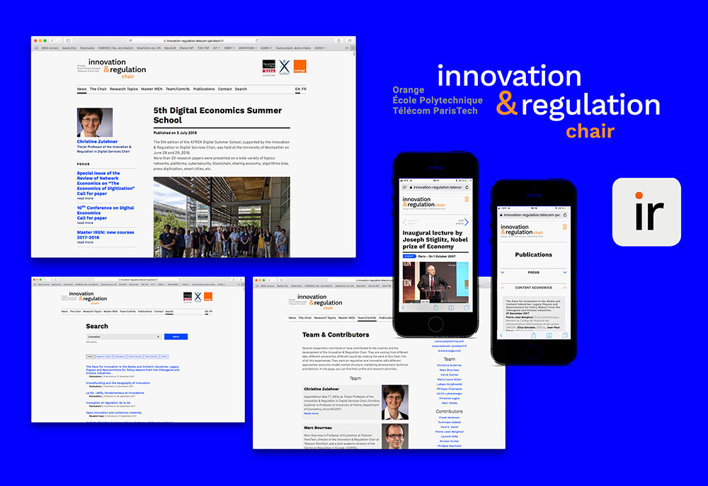 chaire innovation & regulation - télécom paris, polytechnique, orange - design olaf avenati